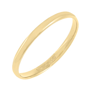 14K Gold / 6 Solid Band 14K - Adina Eden's Jewels