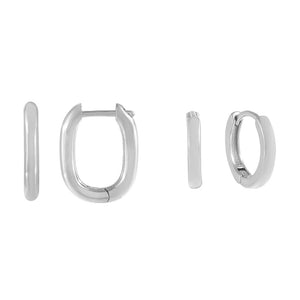  Solid Huggie Earring Combo Set - Adina Eden's Jewels