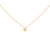 14K Gold Solid Star Necklace 14K - Adina Eden's Jewels