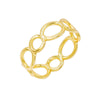Gold / 6 Oval Link Ring - Adina Eden's Jewels