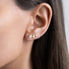  Triple Pavé Star Ear Climber - Adina Eden's Jewels