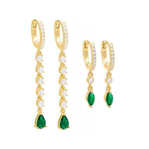 Gold The Shaker Style Earring Combo Set - Adina Eden's Jewels