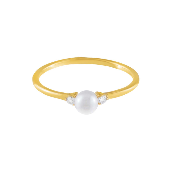  Single Pearl Ring - Adina Eden's Jewels