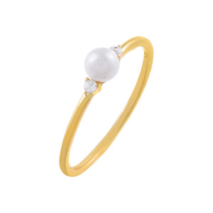 Pearl White / 7 Single Pearl Ring - Adina Eden's Jewels