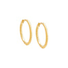 Gold / 14MM Thin Twisted Huggie Earrings - Adina Eden's Jewels