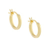 Gold Thin Tube Hoop Earring - Adina Eden's Jewels