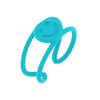 Turquoise Smiley Face Twist Adjustable Ring - Adina Eden's Jewels
