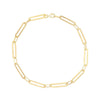 Gold Paper Link Anklet - Adina Eden's Jewels