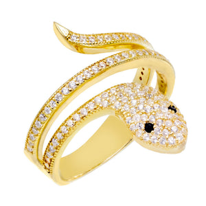 Gold / 8 Snake Ring - Adina Eden's Jewels