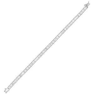 Silver Baguette Tennis Bracelet - Adina Eden's Jewels