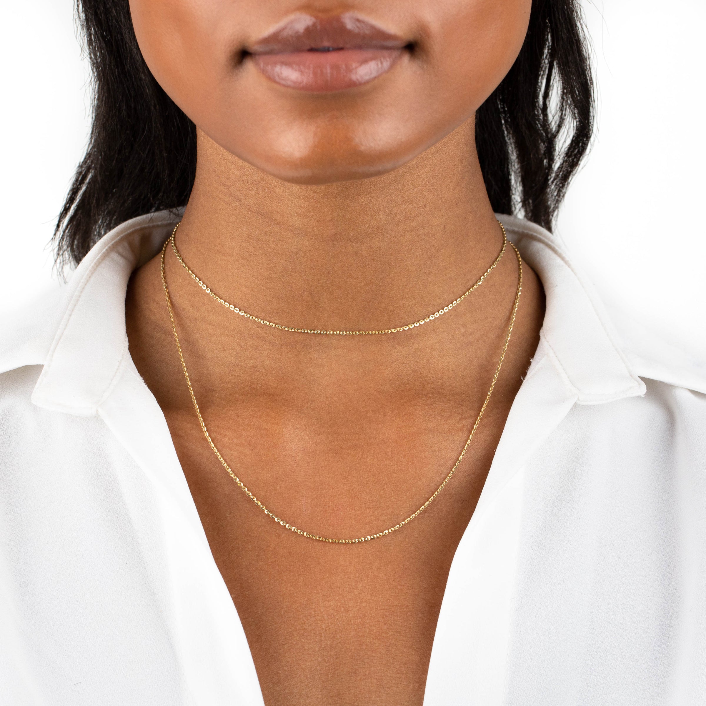 Woman's Rolo Chain Rolo Chain Necklace | Adina Eden Jewels
