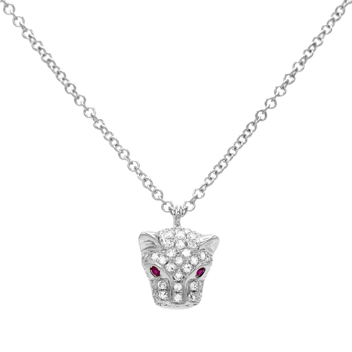  Diamond Panther Necklace 14K - Adina Eden's Jewels