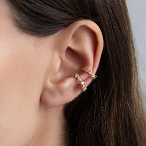  Bezel Star Ear Cuff - Adina Eden's Jewels