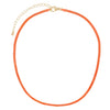 Neon Orange Neon Herringbone Necklace - Adina Eden's Jewels