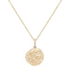 14K Gold Diamond Coin Necklace 14K - Adina Eden's Jewels