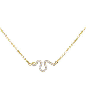Gold Snake Necklace - Adina Eden's Jewels