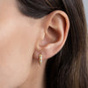  CZ Spike Huggie Earring - Adina Eden's Jewels
