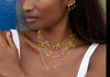  Multi Neon Link Choker - Adina Eden's Jewels