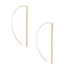 14K Gold / Pair XL Baby Cuban Threader Earring 14K - Adina Eden's Jewels