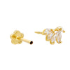  Marquise Threaded Stud Earring 14K - Adina Eden's Jewels