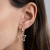  Open Pavé Star Huggie Earring - Adina Eden's Jewels