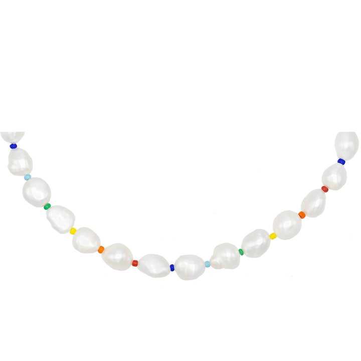 Pearl White Pearl Bead Necklace - Adina Eden's Jewels