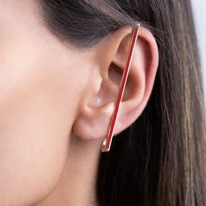  Full Ear Enamel Bar Cuff - Adina Eden's Jewels