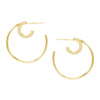 Gold Double Hoop Earring - Adina Eden's Jewels