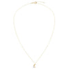  Diamond Two-Tone Moon & Star Necklace 14K - Adina Eden's Jewels