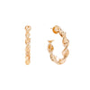 Rose Gold / 30 MM Spiral Hollow Hoop Earring - Adina Eden's Jewels