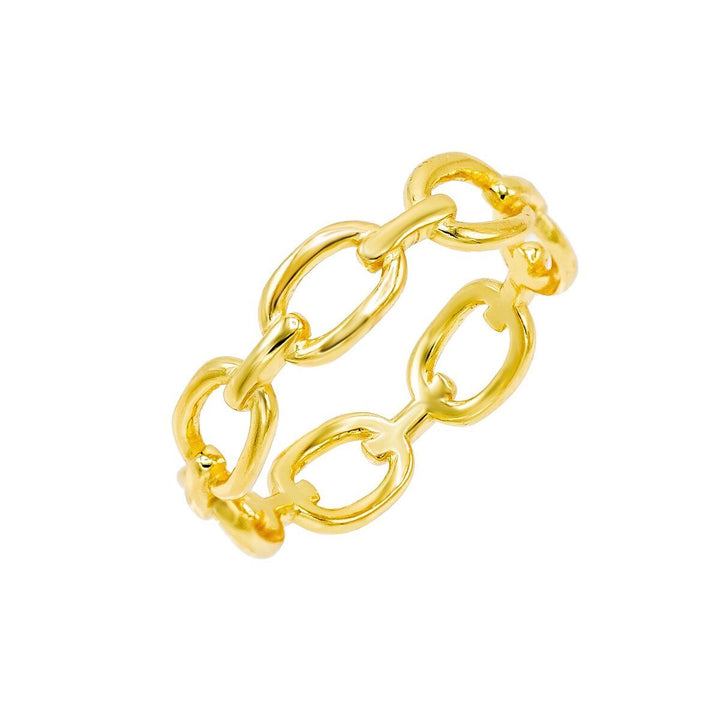 Gold / 5 Chain Link Ring - Adina Eden's Jewels