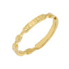 Gold / 7 Roman Numeral Love Bar Ring - Adina Eden's Jewels