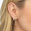  Opal Bezel Huggie Earring - Adina Eden's Jewels