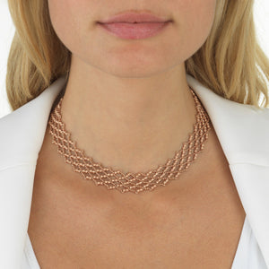  Moon-Cut Beaded Choker 14K - Adina Eden's Jewels