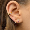  Color-Block Stud Earring - Adina Eden's Jewels