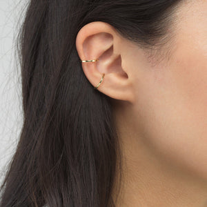 Solid Ear Cuff Combo Set 14K - Adina Eden's Jewels
