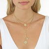  Coin Adjustable Necklace 14K - Adina Eden's Jewels