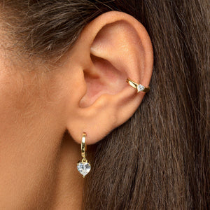  Heart Ear Cuff - Adina Eden's Jewels