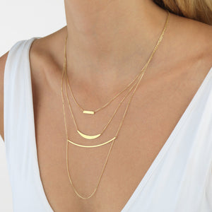  Layered Necklace 14K - Adina Eden's Jewels
