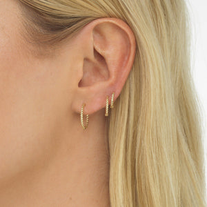  Rope Huggie Earring Combo Set - Adina Eden's Jewels