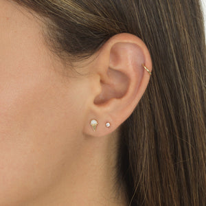  Enamel Ice Cream Stud Earring 14K - Adina Eden's Jewels
