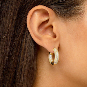  Colored Mini Tire Hoop Earring - Adina Eden's Jewels