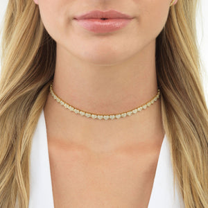  Pavé Heart Choker - Adina Eden's Jewels