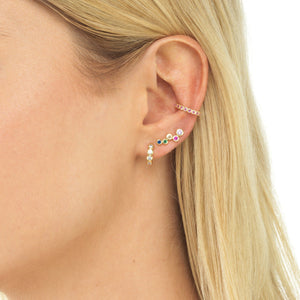  Colored Bezel Earring Combo Set - Adina Eden's Jewels