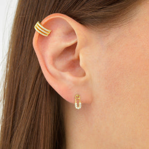  Baby Safety Pin Stud Earring - Adina Eden's Jewels