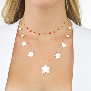  Enamel Stars Choker - Adina Eden's Jewels