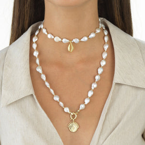  Pearl Shell Choker - Adina Eden's Jewels
