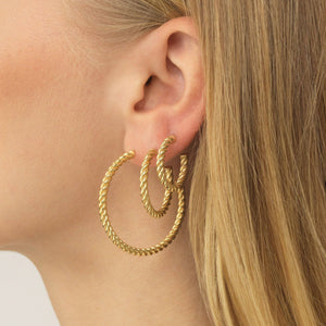  Rope Hoop Earring - Adina Eden's Jewels