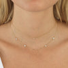  Diamond Mini Bezel Necklace 14K - Adina Eden's Jewels