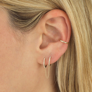  Solid Ear Cuff 14K - Adina Eden's Jewels